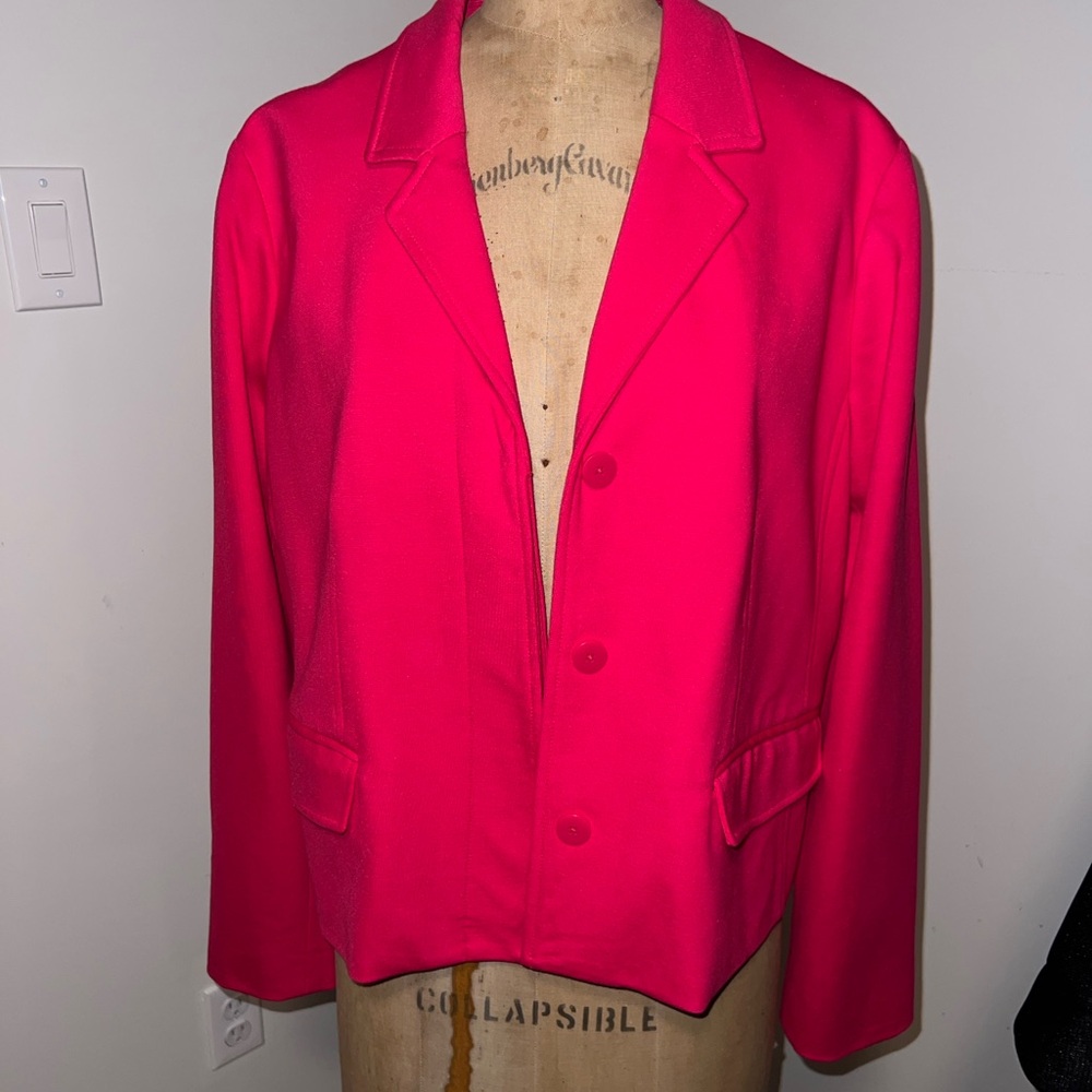 Liz Claiborne Bright Pink Tailored Blazer